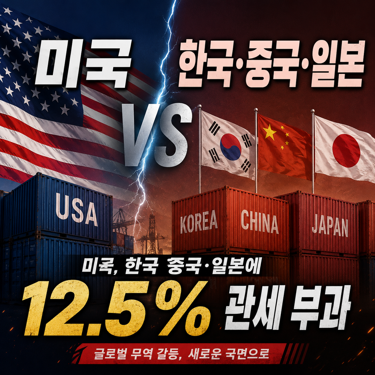 미국의 관세 예고관련 이미지