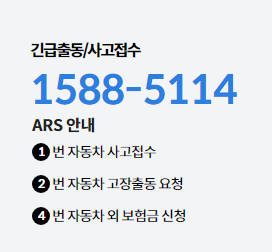 삼성화제 자동차 보험 긴급출동 전화번호: