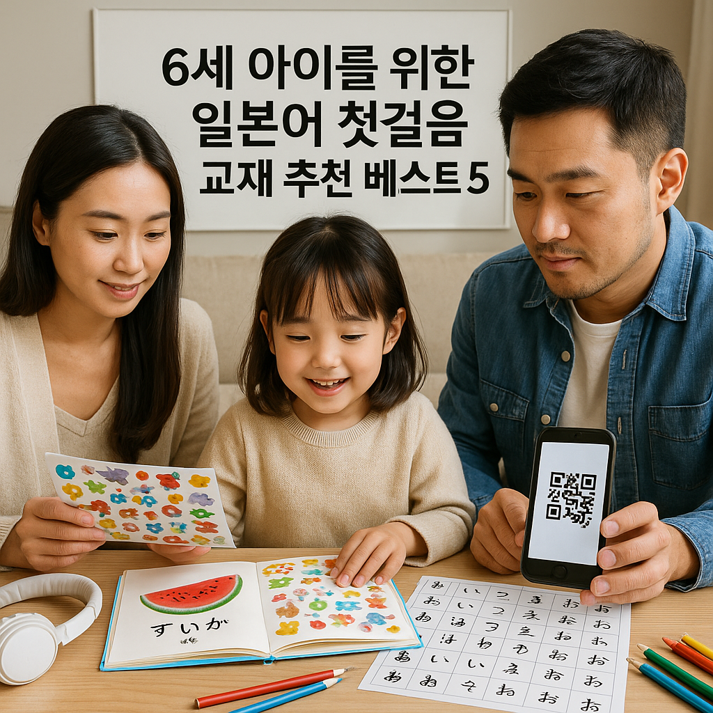 6세 아이를 위한 일본어 첫걸음 교재 추천 베스트 5