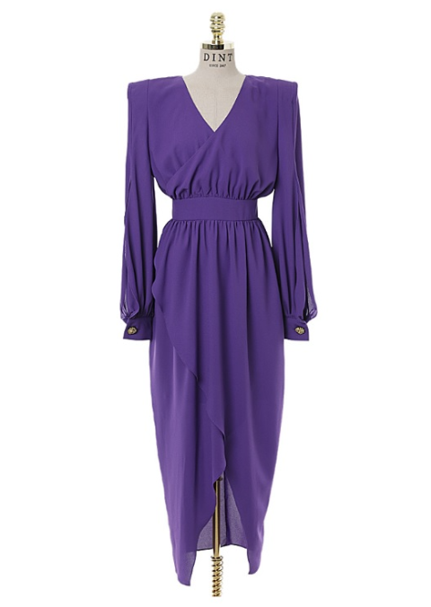 친밀한 리플리 17회 차정원(이시아) 패션, 보라색 원피스 코디