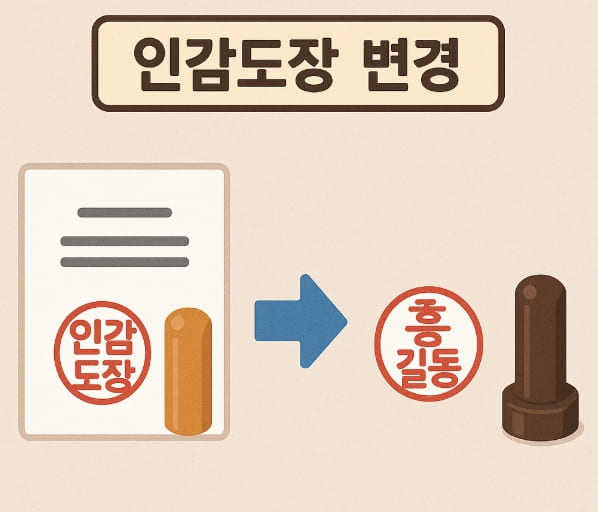 인감도장변경이미지