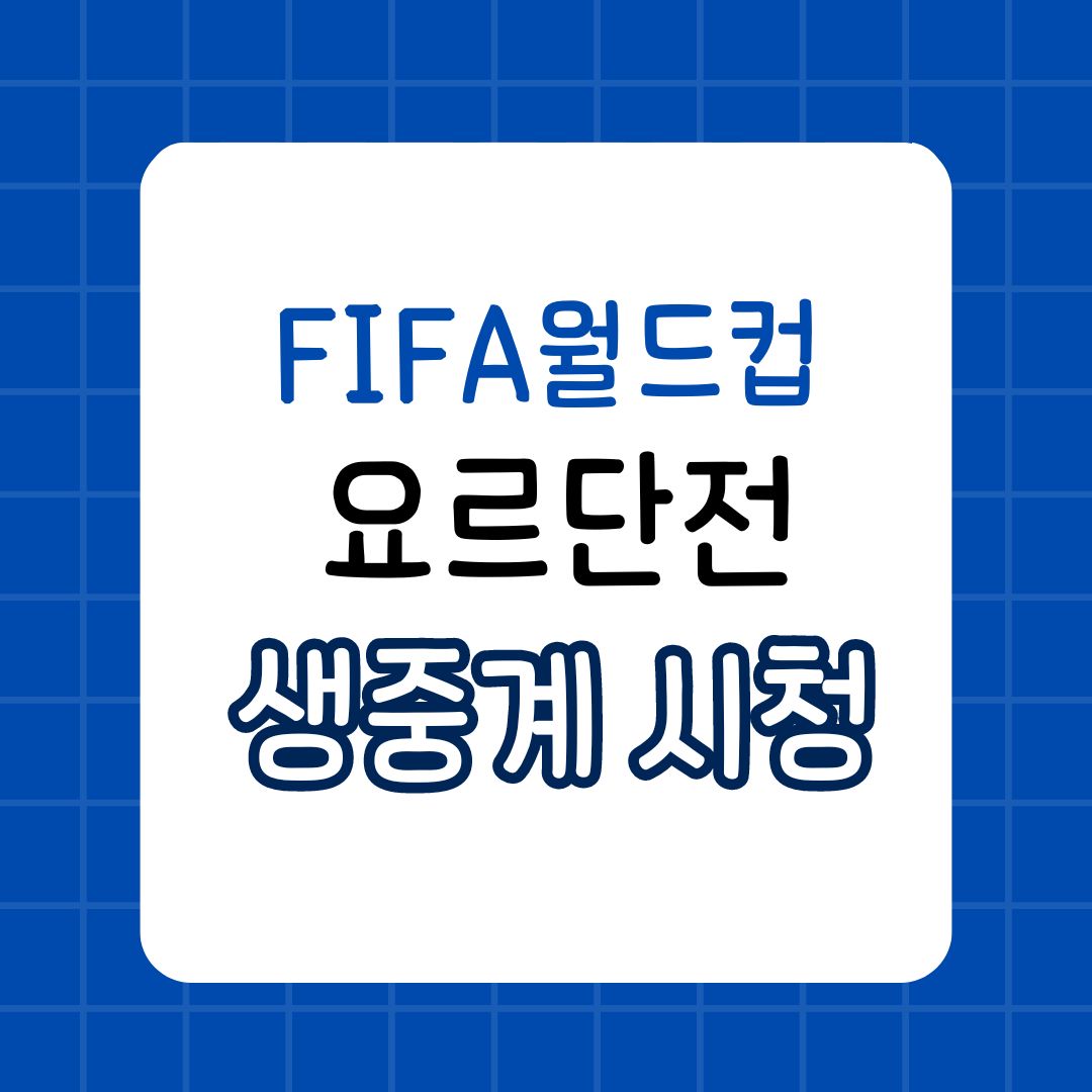 FIFA 월드컵 요르단전 생중계 시청 대한민국 vs 요르단 전력분석 예선 일정