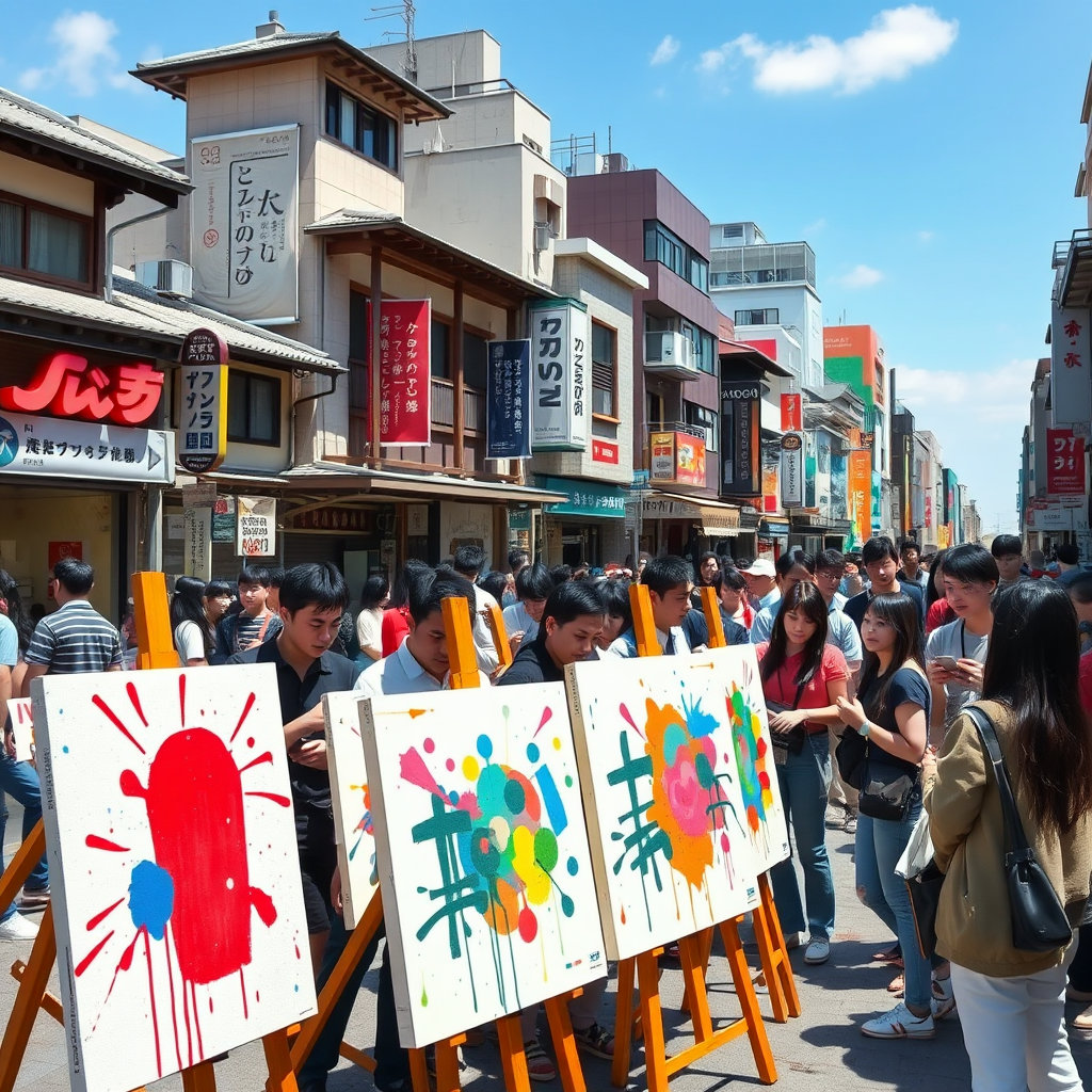 일본 대학가에서 유행 중인 화가들
