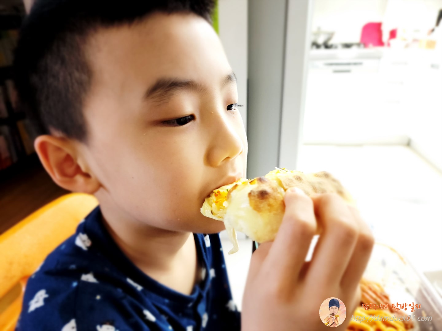 가람이 초당옥수수 치즈듬뿍피자 시식