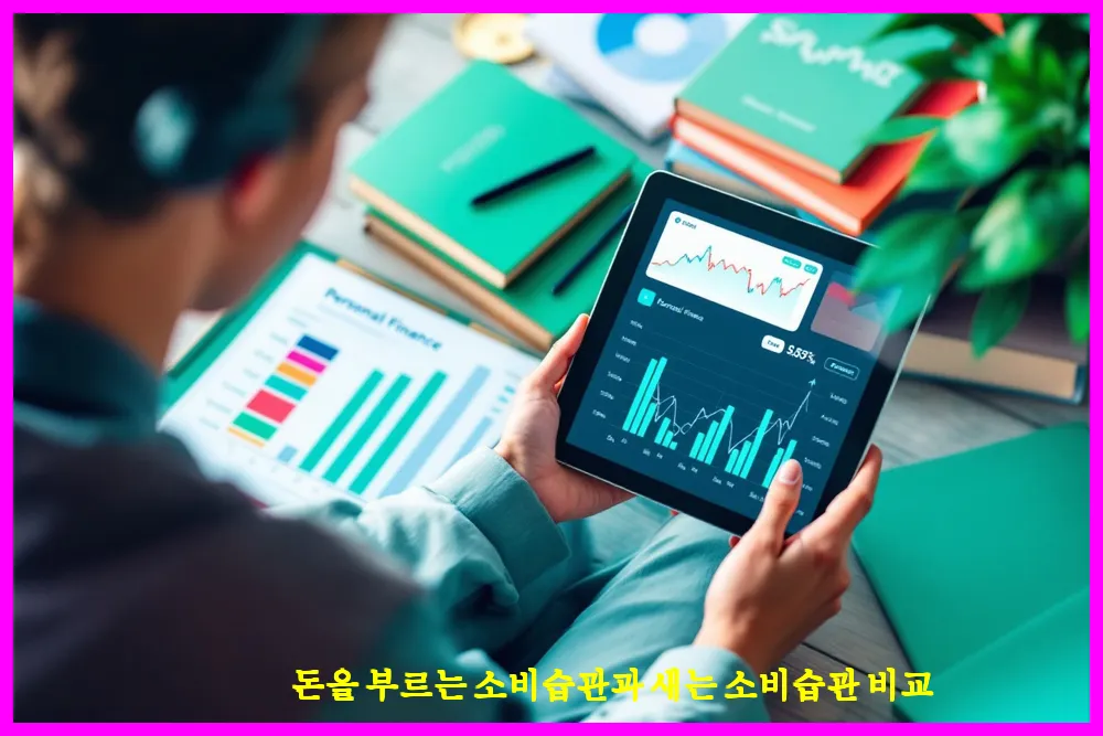 돈을 부르는 소비습관과 새는 소비습관 비교