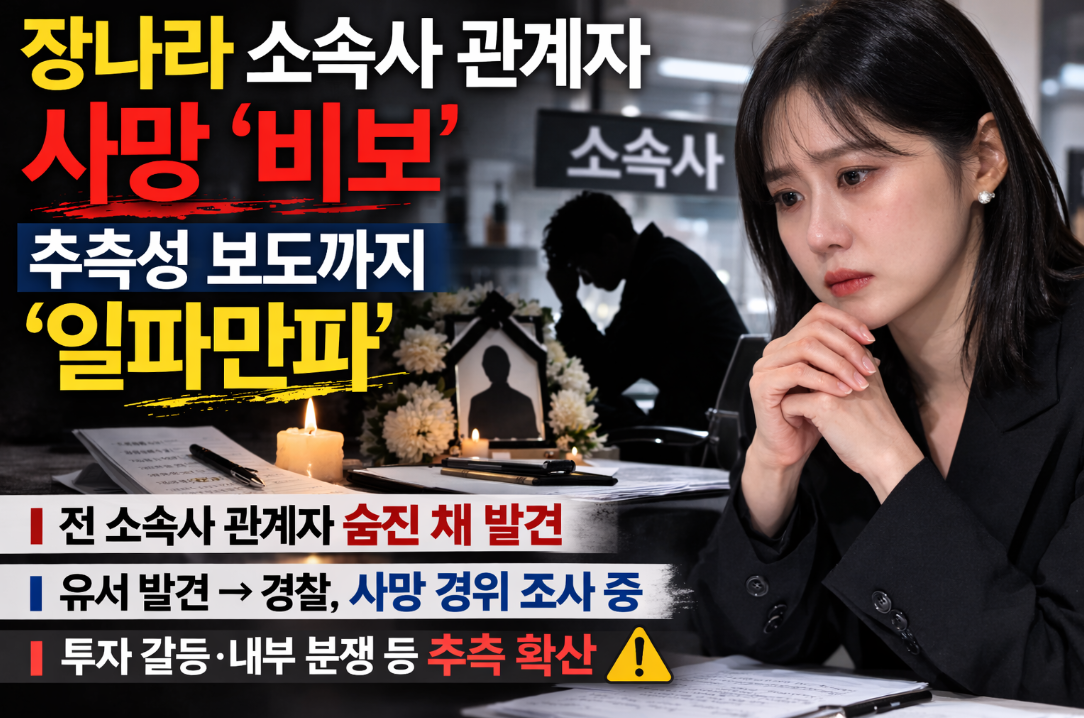 장나라 소속사 직원 사망 비보, 추측성 보도 확산 총정리