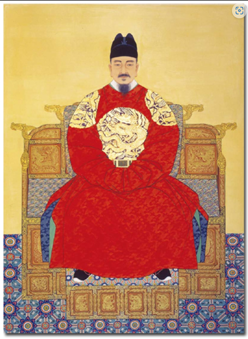 한글을 창제한 세종대왕 이미지