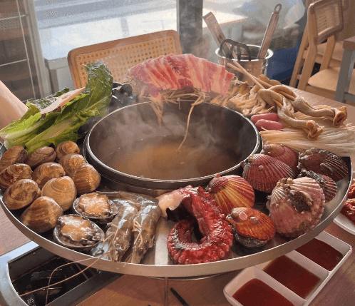 생방송오늘저녁 꽃쟁반칼국수 오이도 칼국수 맛집