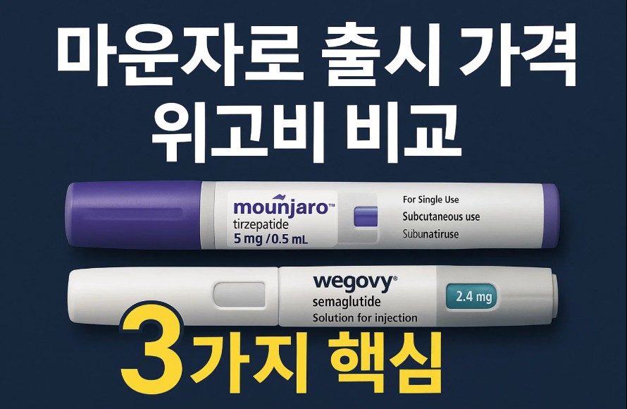 마운자로 출시 가격과 위고비 비교 3가지 핵심