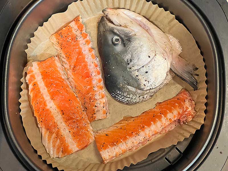 연어 대가리 머리 에어프라이 에어프라이기 구이 초간단 레시피