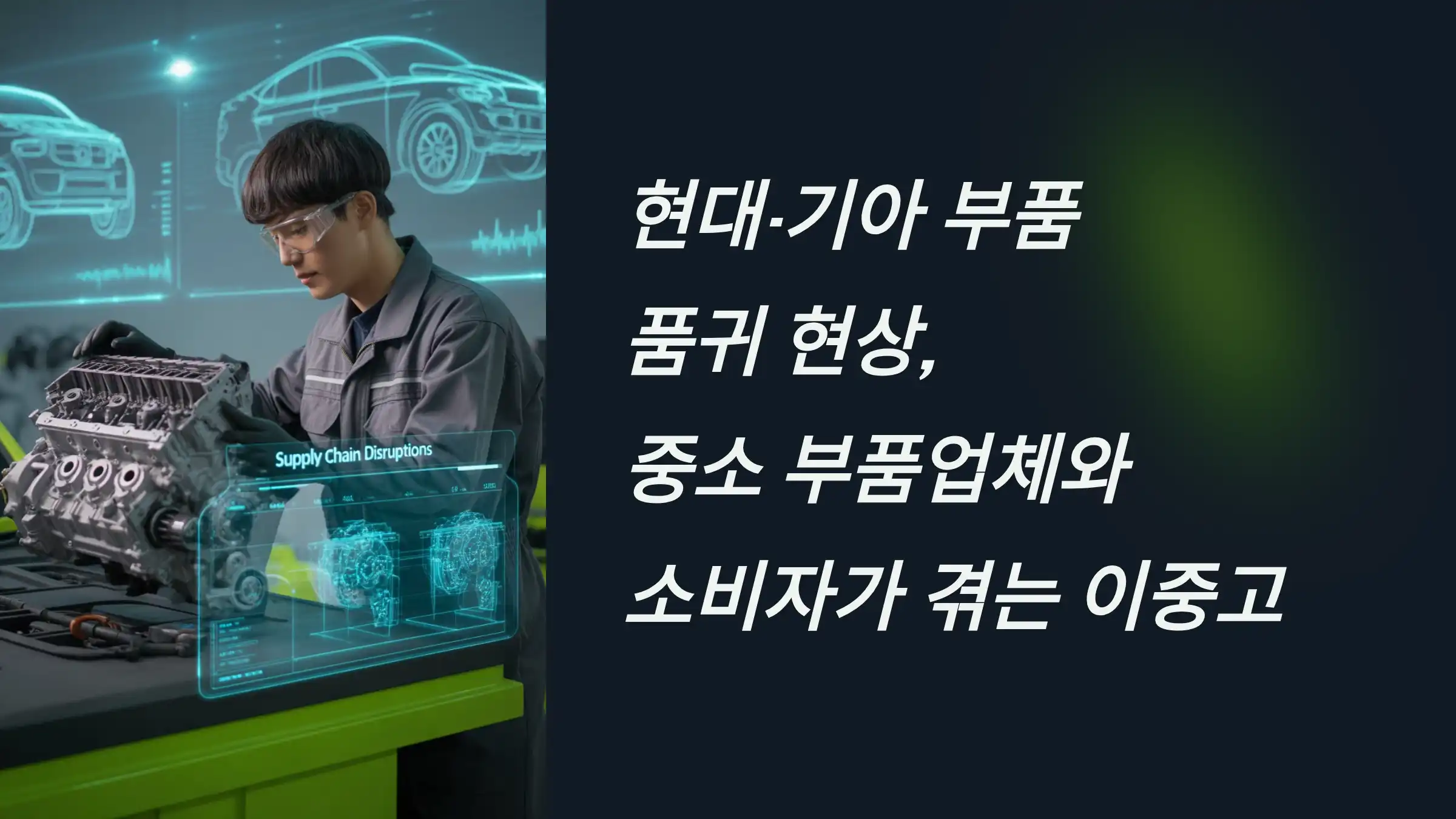 현대·기아 부품 품귀 현상, 중소 부품업체와 소비자가 겪는 이중고