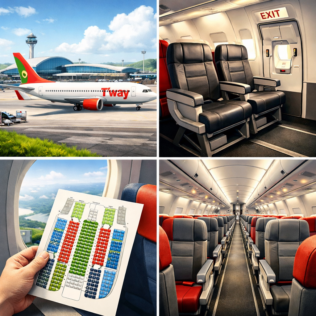 티웨이항공 좌석배치도 확인방법 총정리｜기종별 좌석 선택 꿀팁 관련 사진
