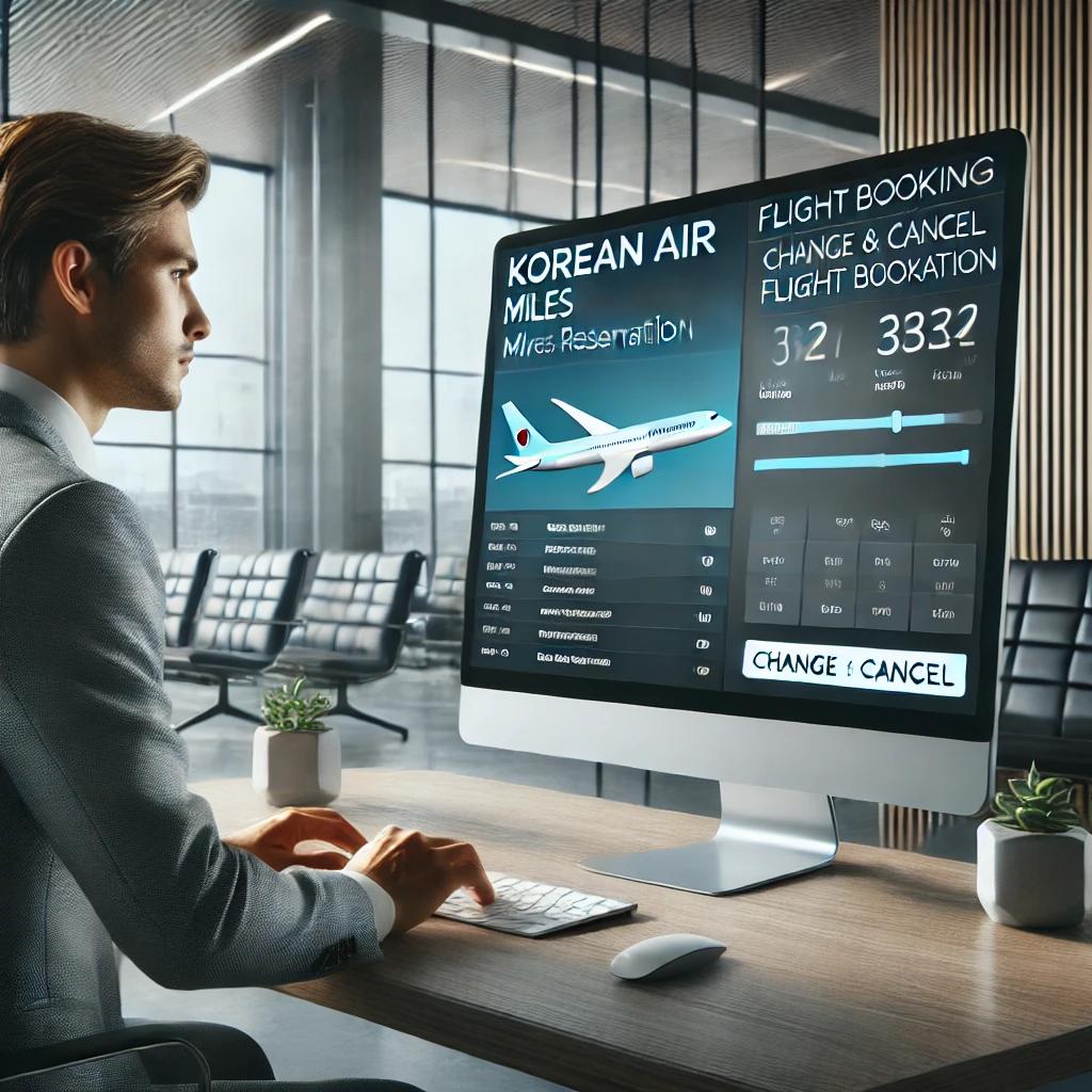 대한항공 마일리지 예약 변경
