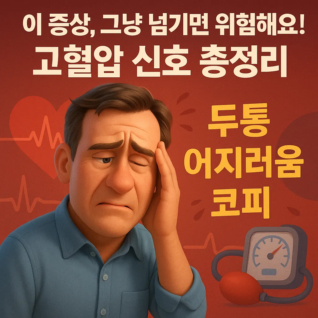 이 증상, 그냥 넘기면 위험해요! 고혈압 신호 총정리