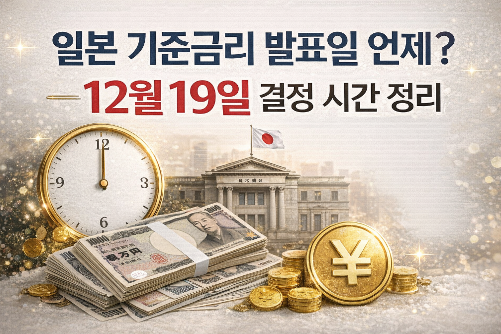 일본 기준금리 12월 19일 발표시간 3분 완벽 정리