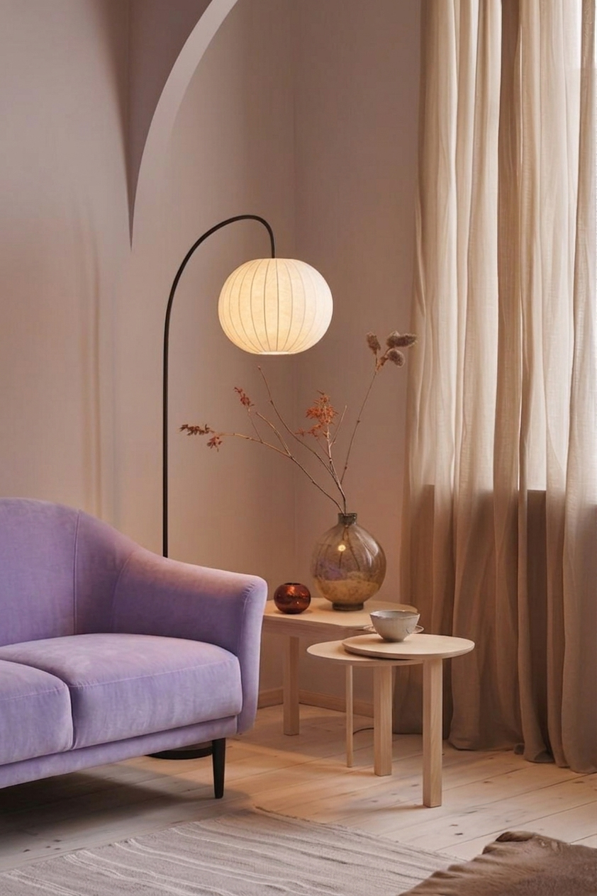 호텔 무드를 연출한 안락함 있는 거실 인테리어 이미지