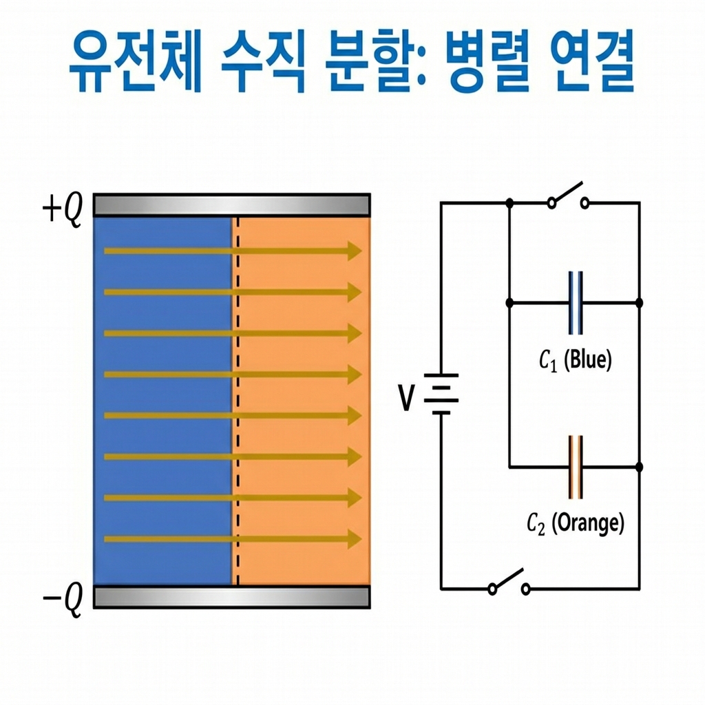 [전자기학] 제4장 유전체 (유전체의 직렬 및 병렬 연결과 합성 정전용량)