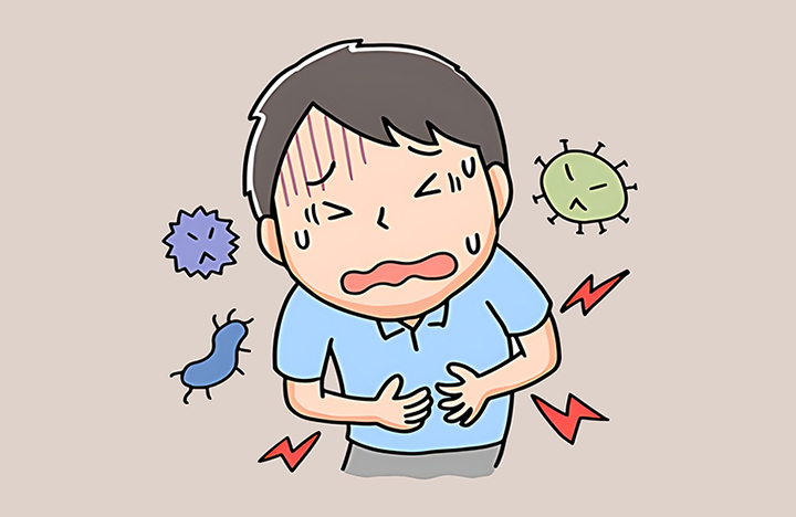 복통을-느끼는-남성