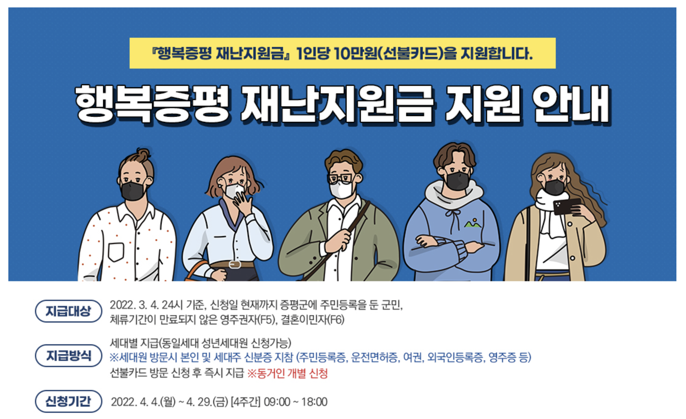 증평군 재난지원금