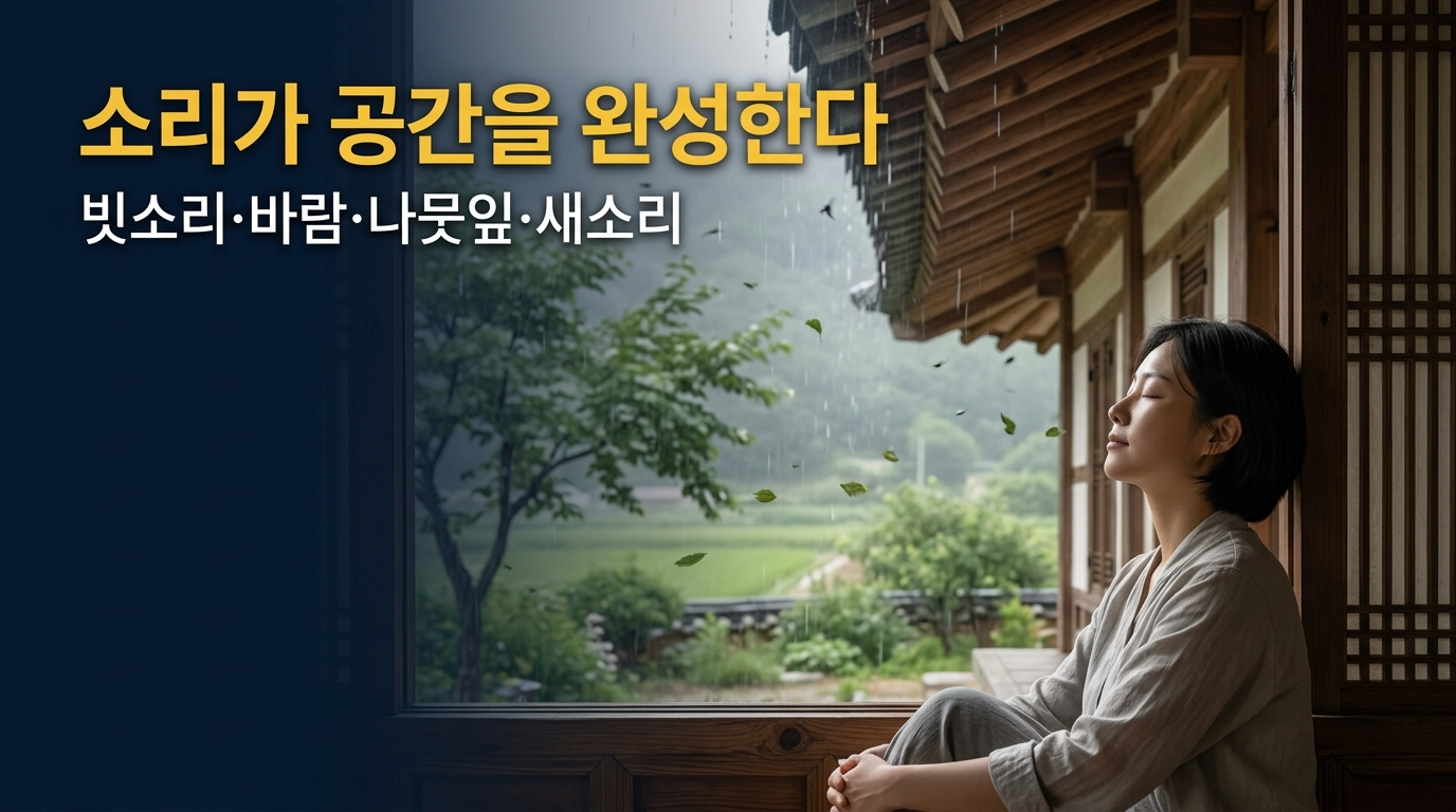 소리가 공간을 완성한다.