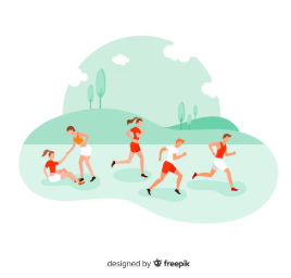 운동하는 사람들