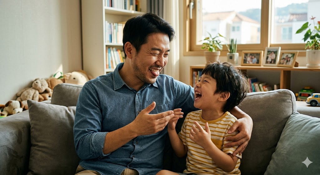 아빠의 장난끼가 육아에 미치는 영향