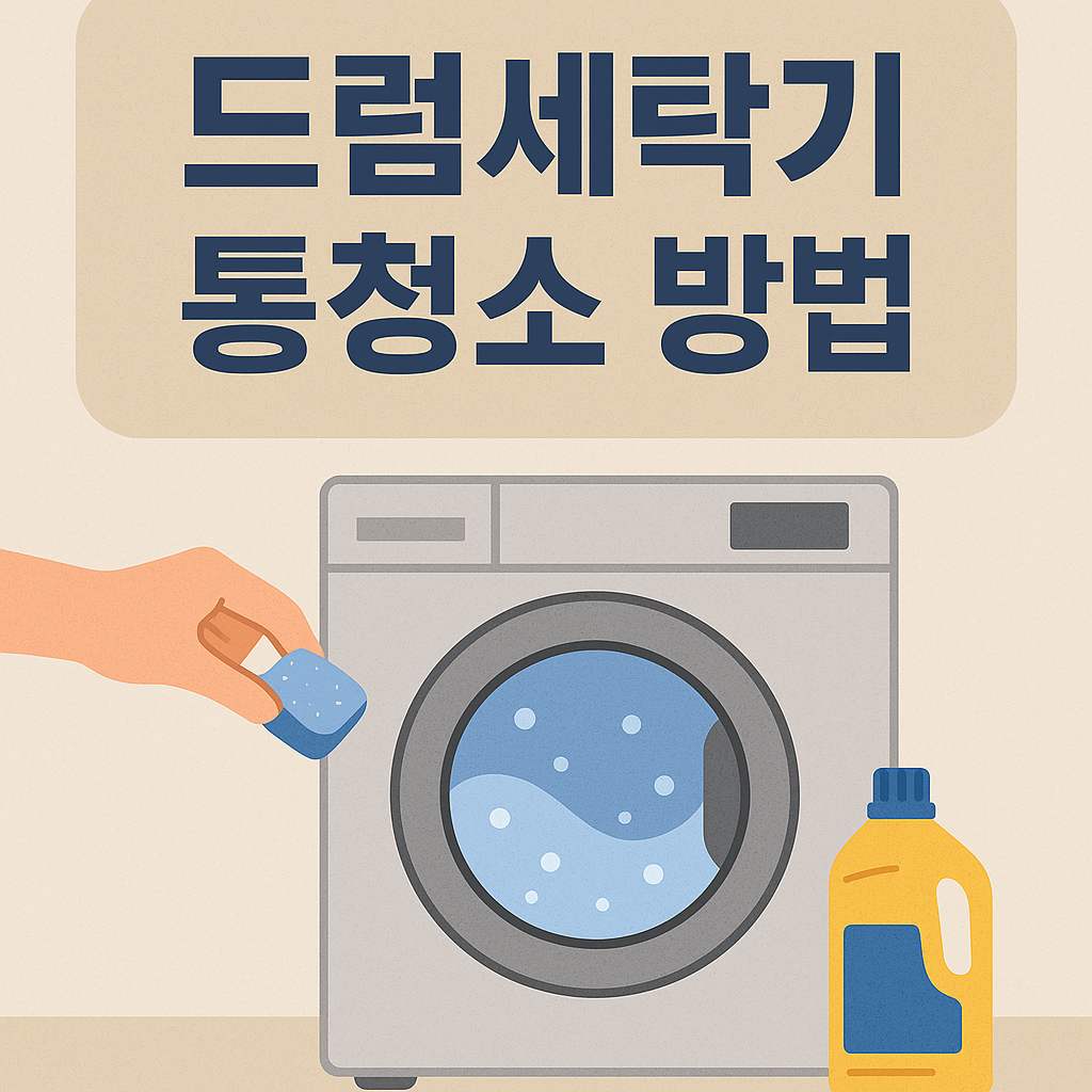 드럼세탁기 통청소 방법 관련 이미지