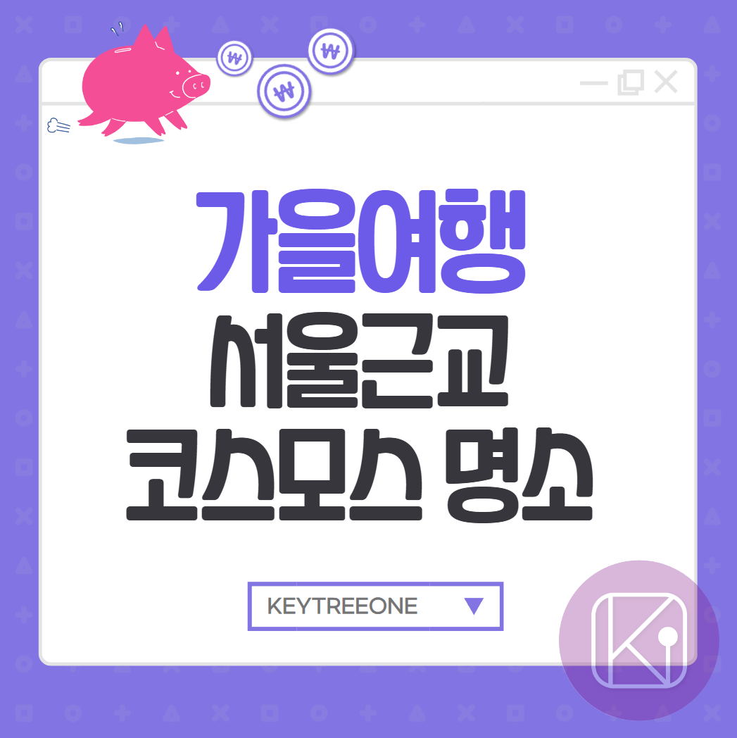 가을여행 서울근교 코스모스 명소