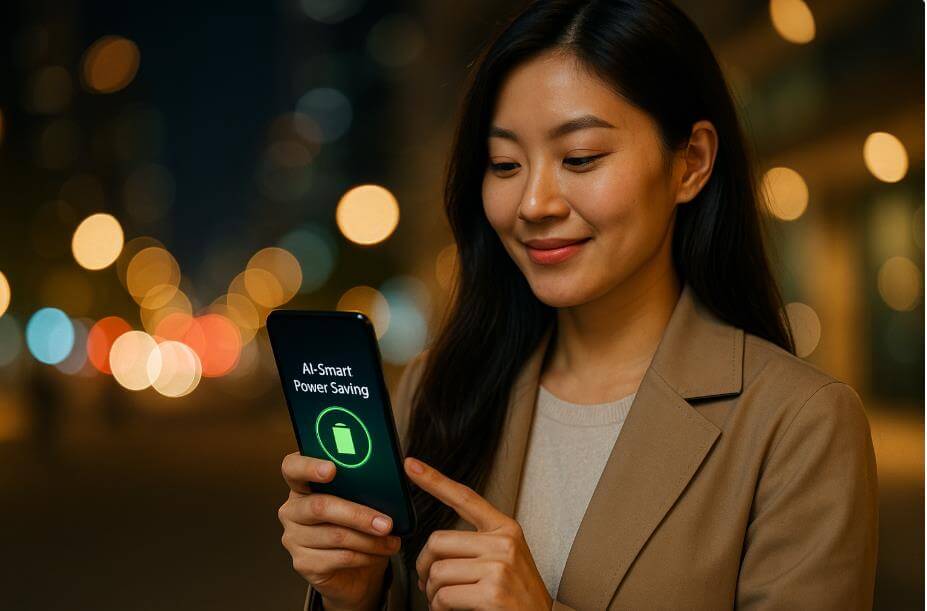 AI가 일상 속에서 에너지를 자동 절약하는 장면