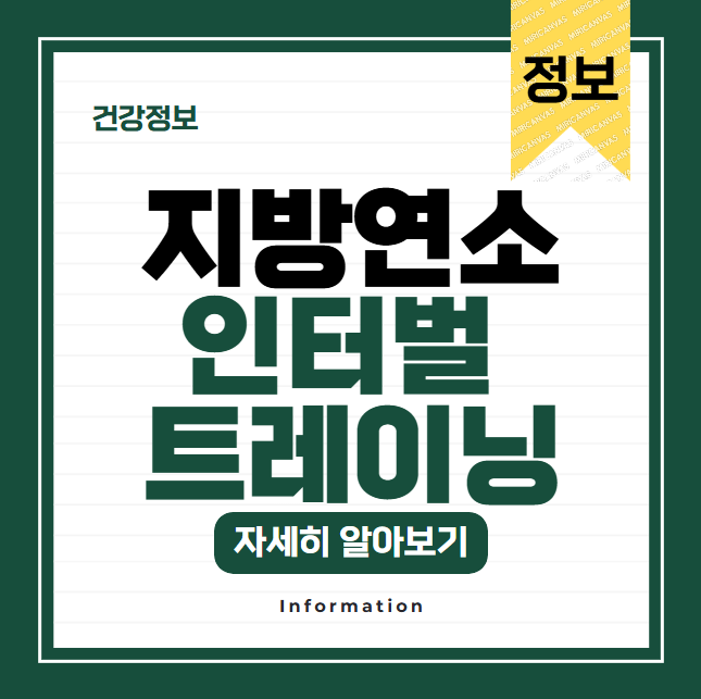 지방 연소시키는 고강도 인터벌 트레이닝(HIIT)이란?