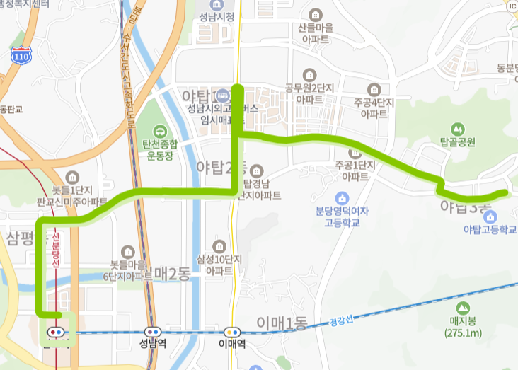 성남-82번-버스-노선-지도