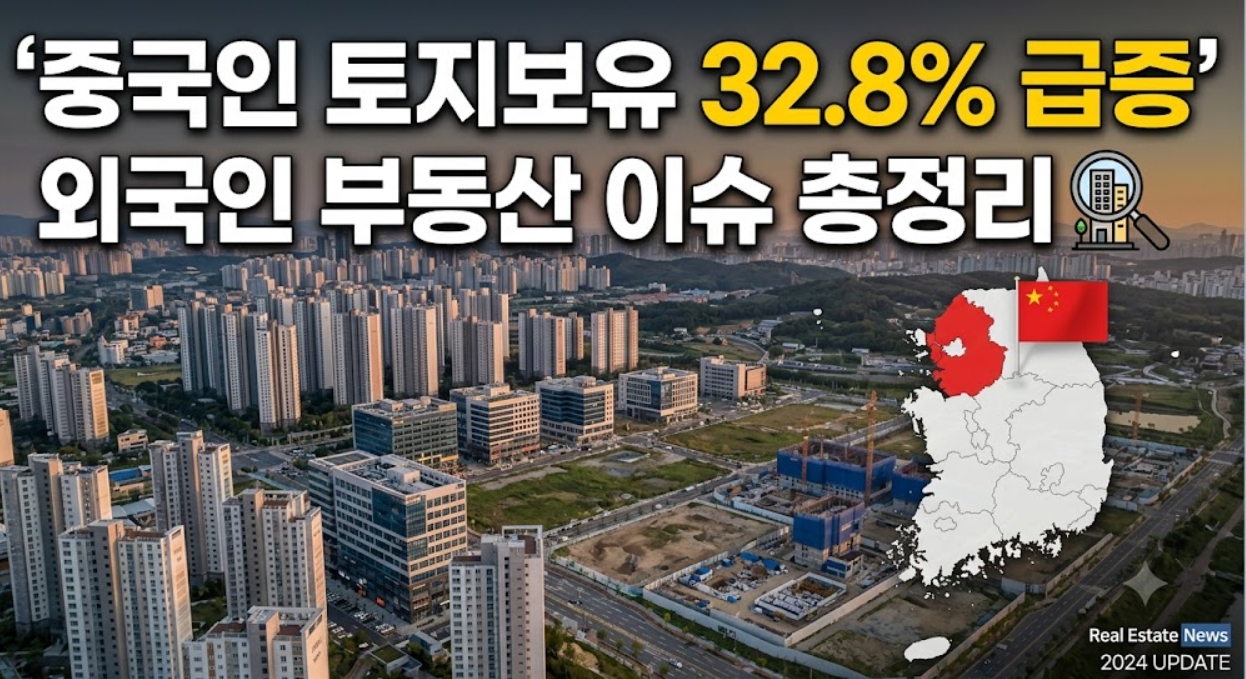 중국인 토지보유 32.8% 급증, 외국인 부동산 이슈 총정리