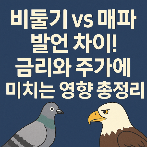 비둘기 vs 매파 발언 차이! 금리와 주가에 미치는 영향 총정리