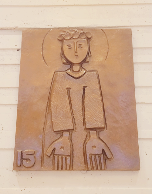 서울 위례성모승천성당에 있는 십자가의 길 제15처 "예수님께서 부활하심을 묵상합니다."입니다. 최종태 요셉 선생님의 작품입니다.