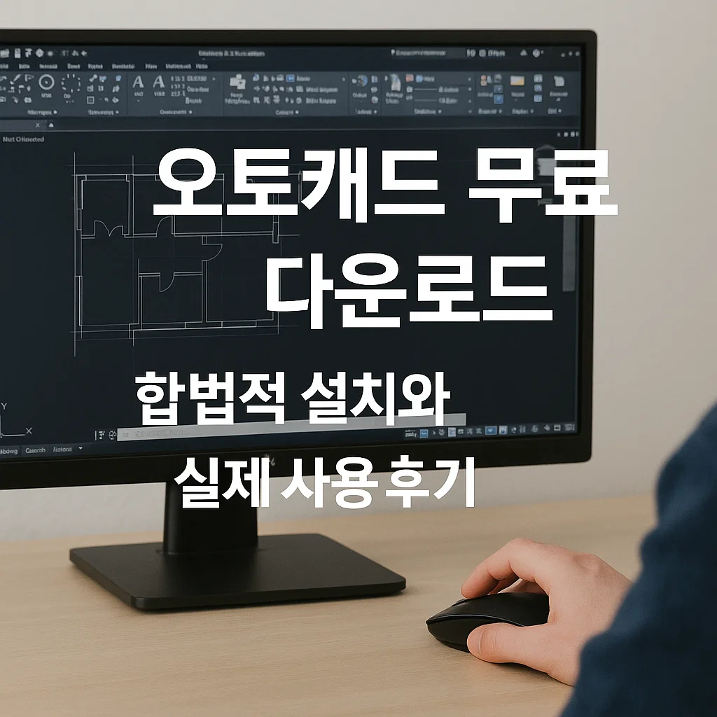 오토 캐드 무료 다운로드, 합법적 설치와 실제 사용 후기