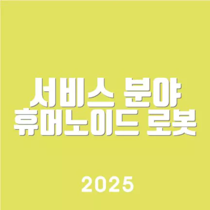 서비스 분야 휴머노이드 로봇