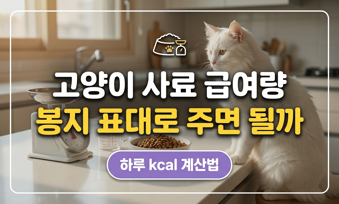 고양이 사료 급여량 대표 썸네일