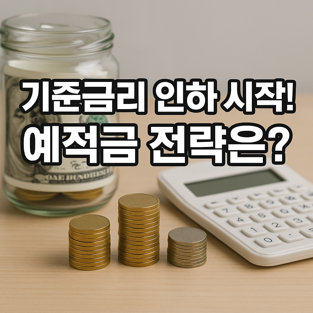 기준금리 인하 시작! 예적금 전략은?