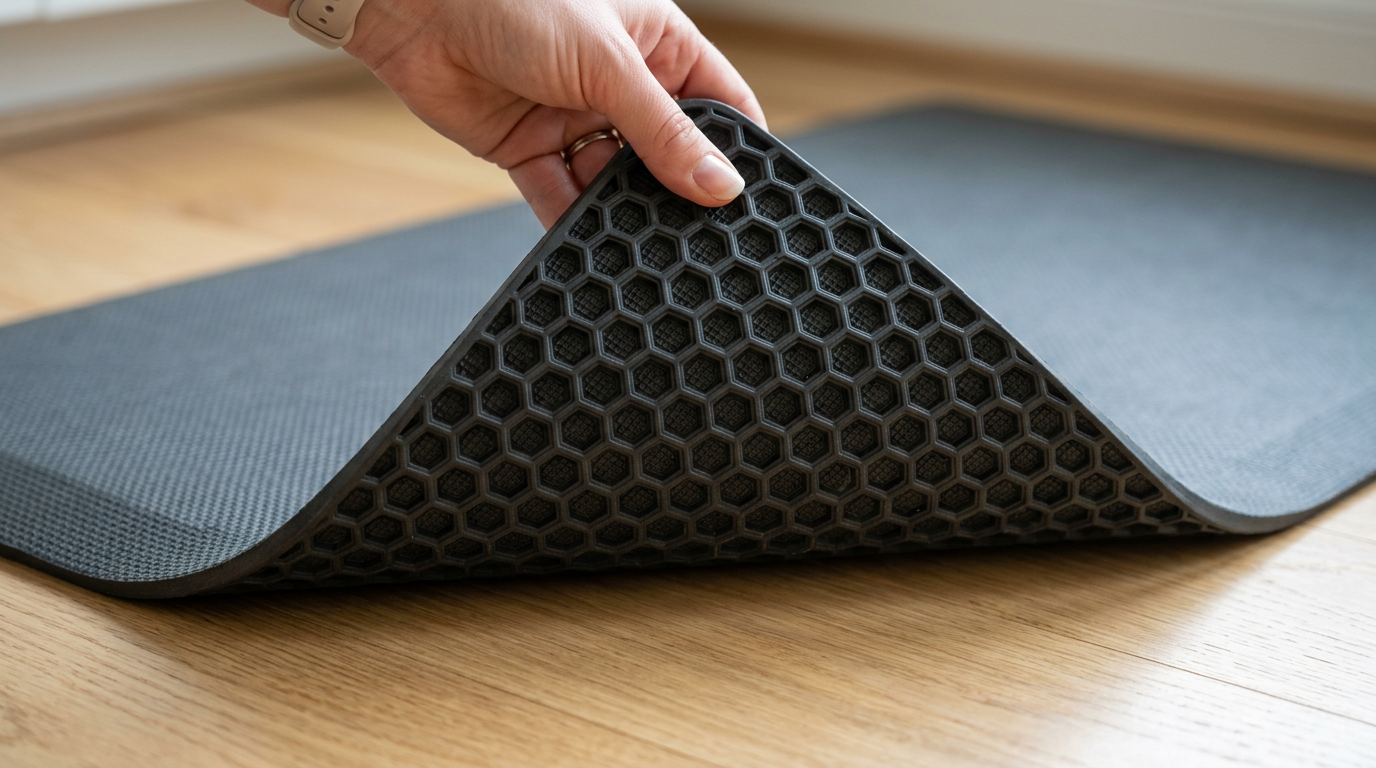 스탠딩 데스크 매트 논슬립 방수 구조 확인법