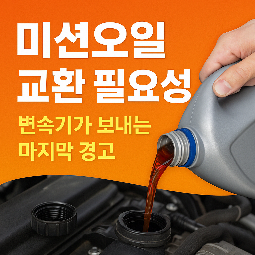 미션오일 교환하는 사람