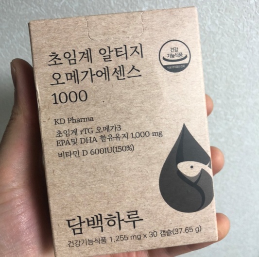 담백하루 초임계 알티지 오메가3 에센스 1000