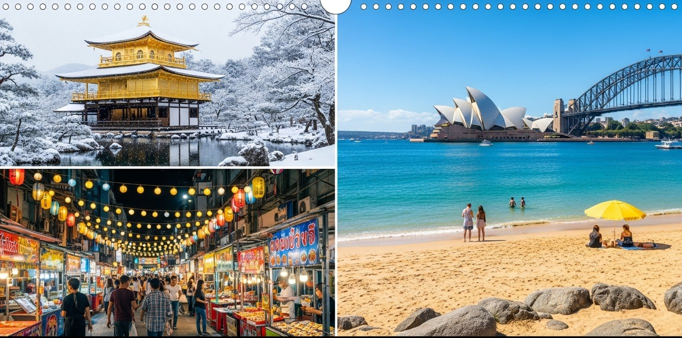 다채로운 해외 여행지 이미지