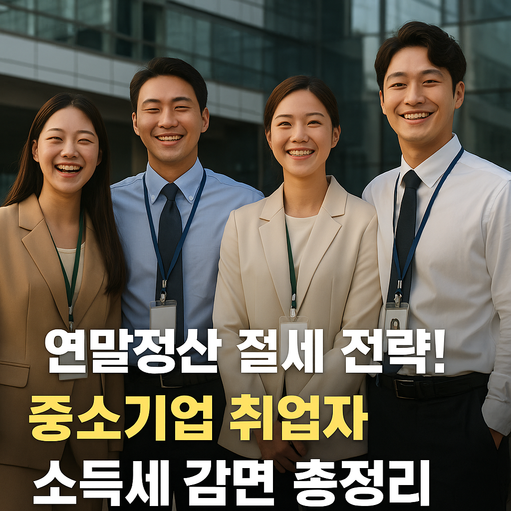 연말정산 절세 전략! 중소기업 취업자 소득세 감면 총정리