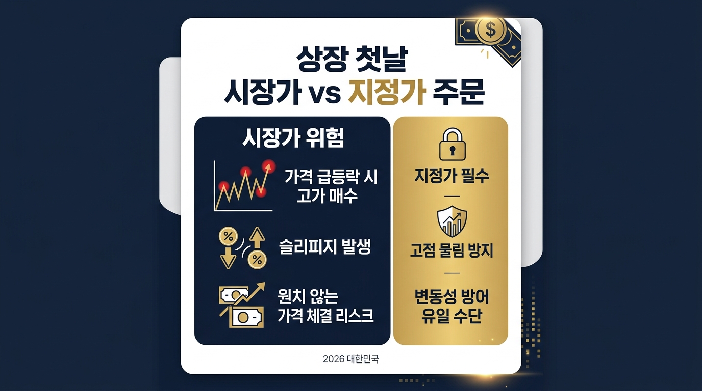 SPCX 시장가 지정가 주문 비교 첫날 변동성 비교 카드 2026