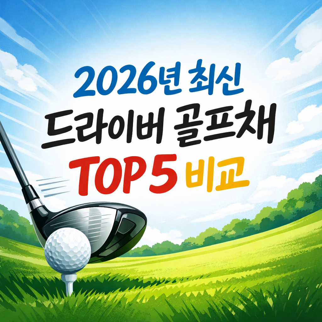 2026년 최신 드라이버 골프채 TOP 5 비교｜비거리&middot;관용성 실사용 분석