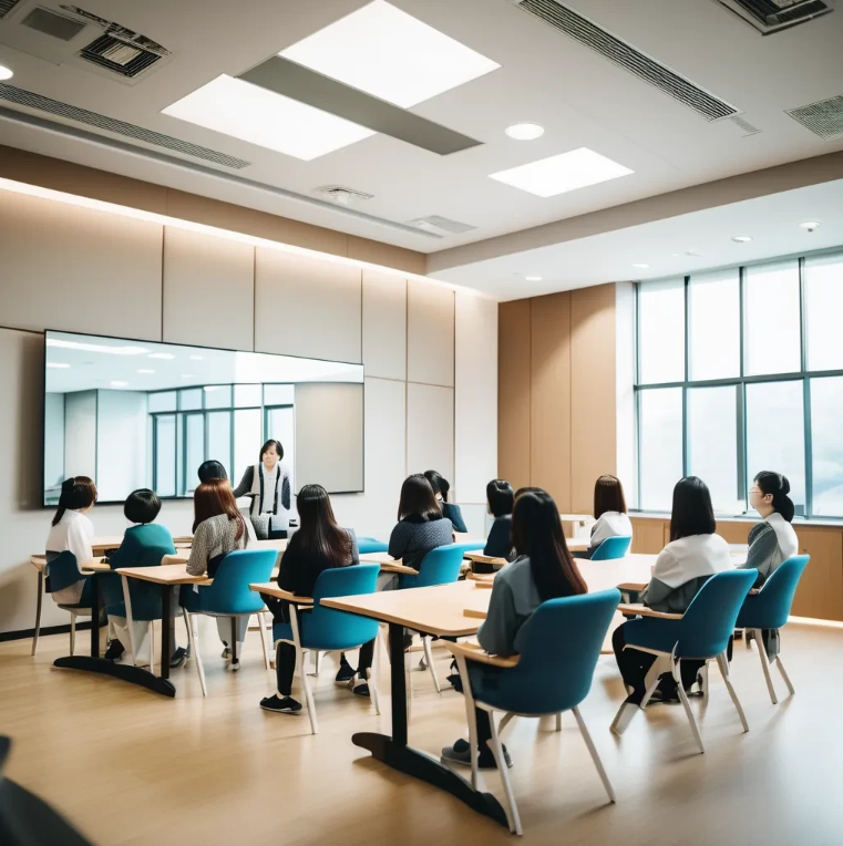 여성 일자리센터에서 교육진행하는 모습