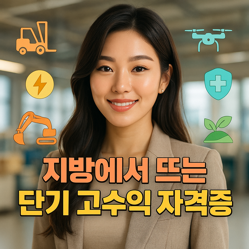 지방에서도 인기 많은 단기 고수익 자격증 TOP7