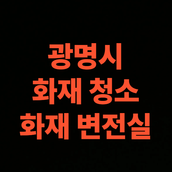 광명 화재청소 전문업체의 변전실 분전함 수배전반 청소