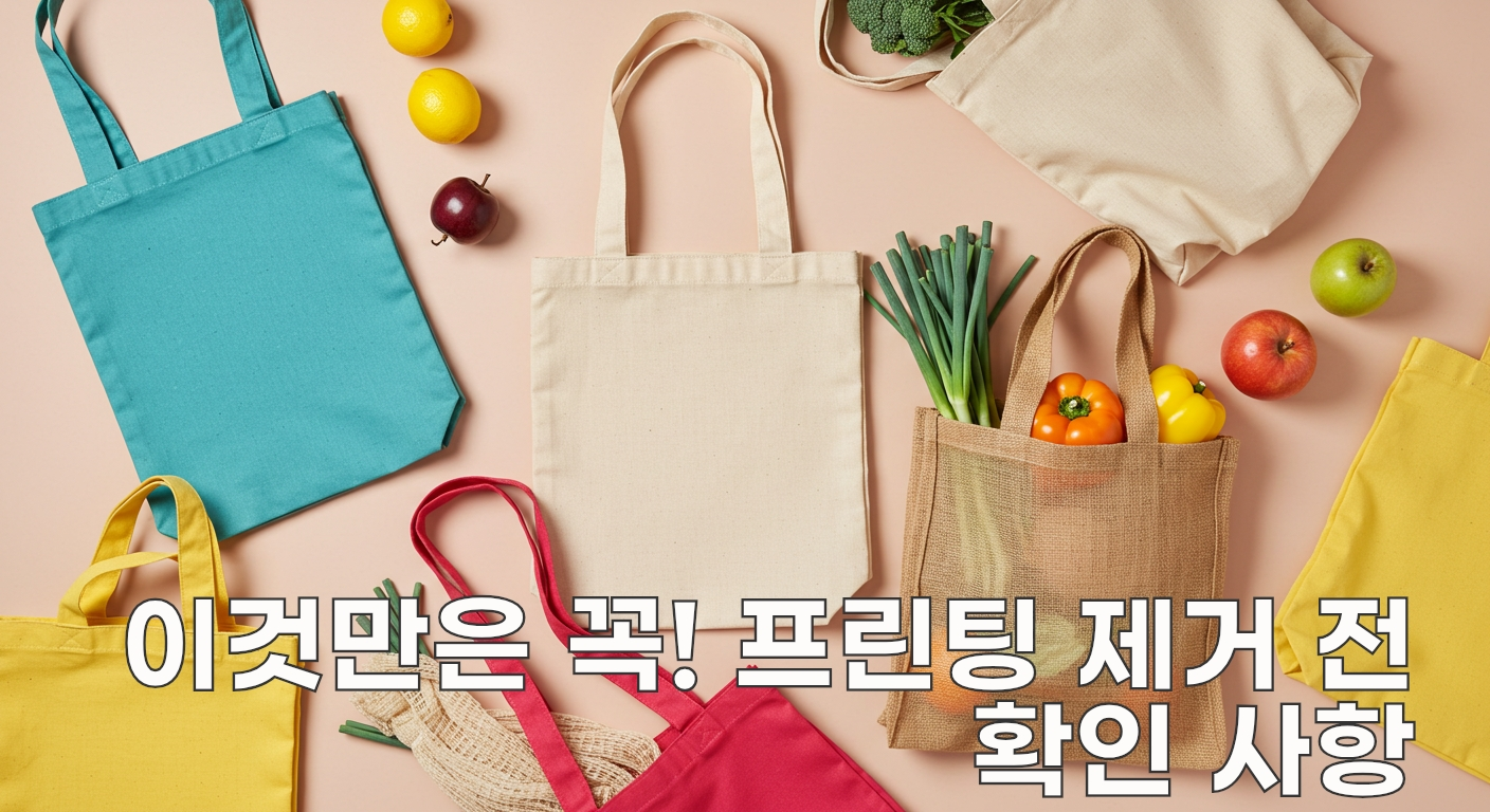 에코백 프린팅, 깔끔하게 지우는 4가지 방법! - 이것만은 꼭! 프린팅 제거 전 확인 사항 에코백 프린팅, 깔끔하게 지우는 4가지 방법! - 이것만은 꼭! 프린팅 제거 전 확인 사항