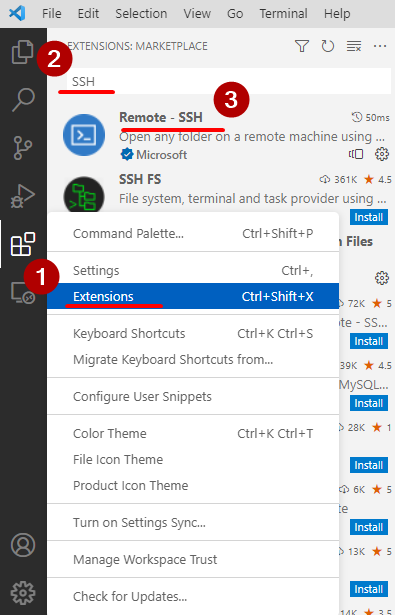 VS Code - Remote - SSH Extension 설치